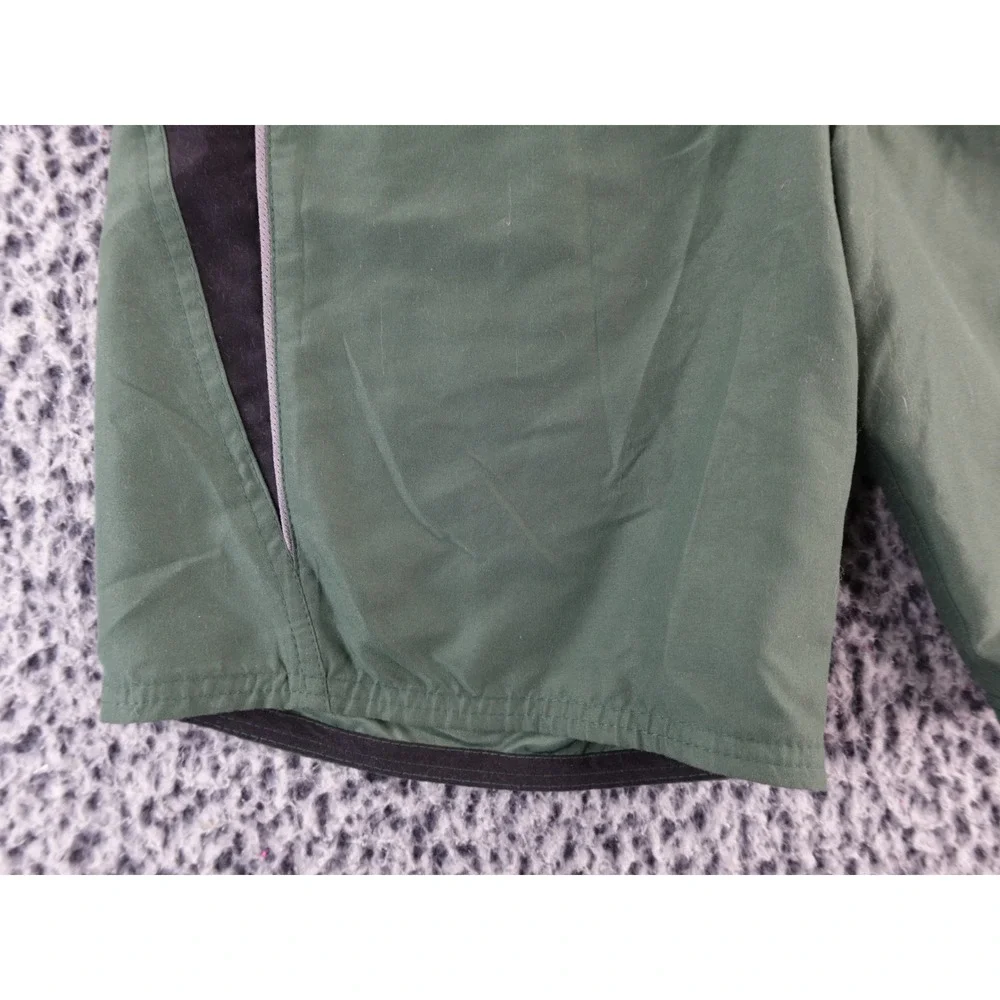 Nike Mens Athletic Shorts Green Black Grey Mesh Lined Drawstring Size‎ Small